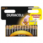 Батарейки ААА DURACELL BASIC AAA/LR03-12BL